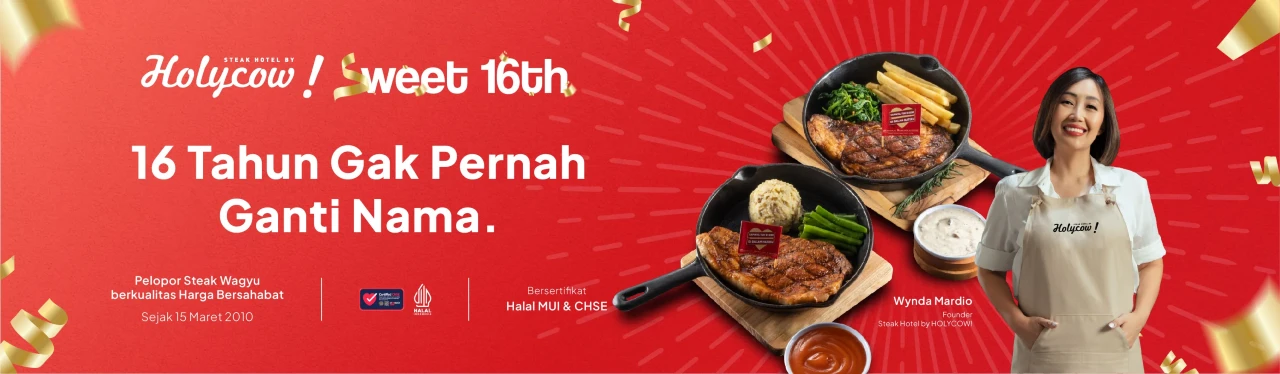 Nikmati Pengalaman Menyantap Menu Favorit Steak Hotel by Holycow!